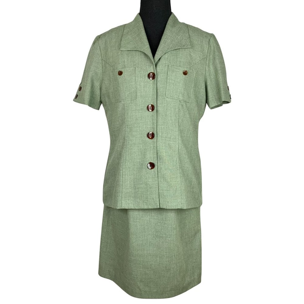 VINTAGE 80s 2-Piece Dress & Blazer Set